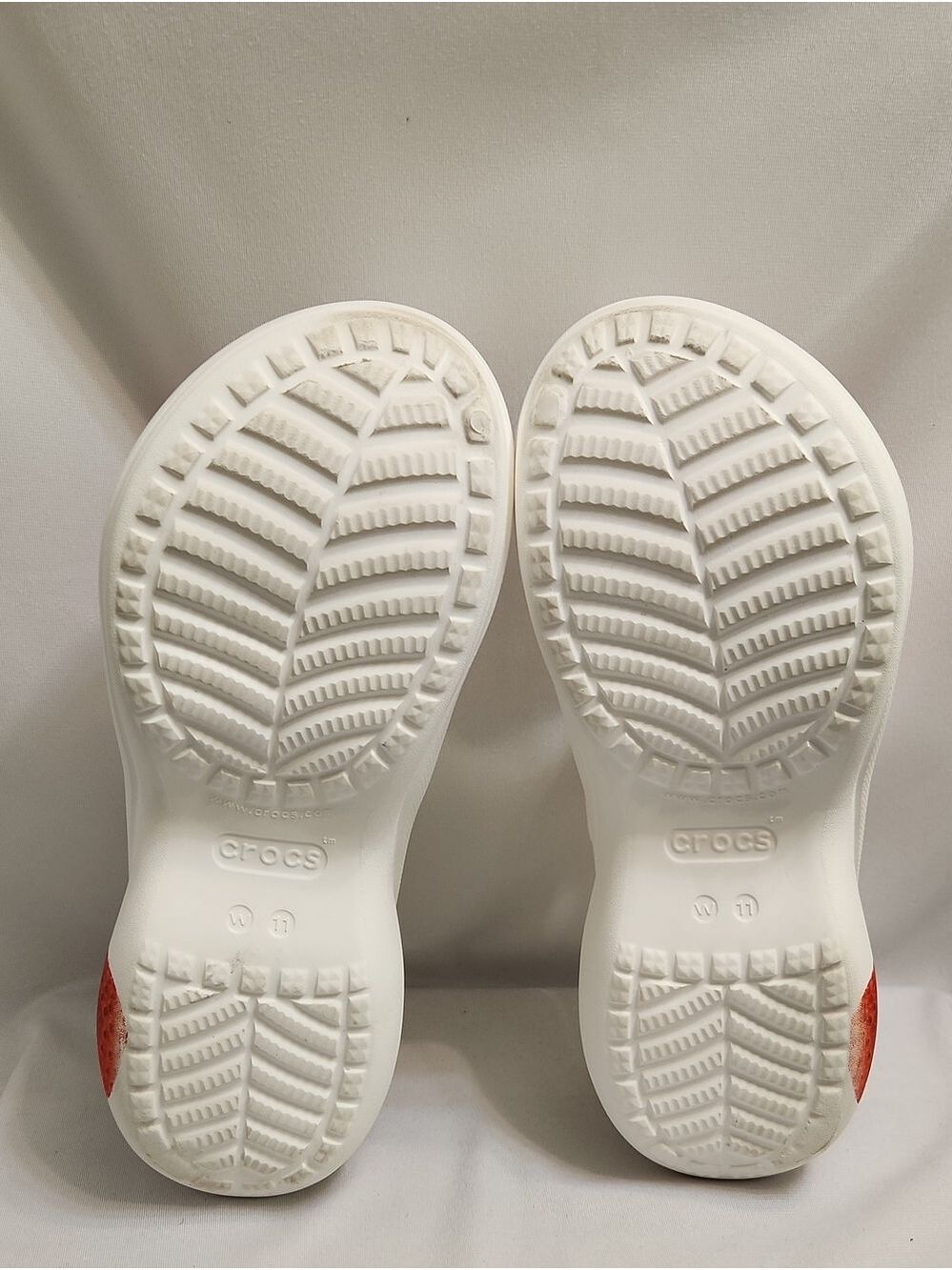 CROCS Bae Fresh Fruit Strawberry White Platform Clogs (W Size 11) - Picture 8 of 9